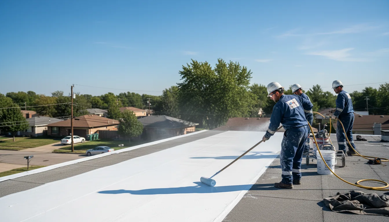 Commercial roof coating in Browerville, MN near me